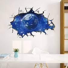 Small 3D Earth Wall Decal Sticker 4aKid