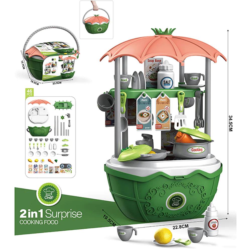 SuperBasket Trolley 2-in1 Kitchen Toy - 4aKid