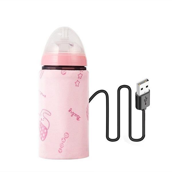 USB Baby Travel Bottle Warmer - Assorted Colours pink Feeding - 4aKid