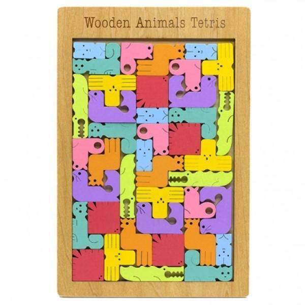 Wooden Animal Tetris - 4aKid