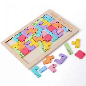 Wooden Animal Tetris - 4aKid
